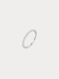 LYCIA Pavé Diamond Ring in clear CZ, 925 sterling silver
