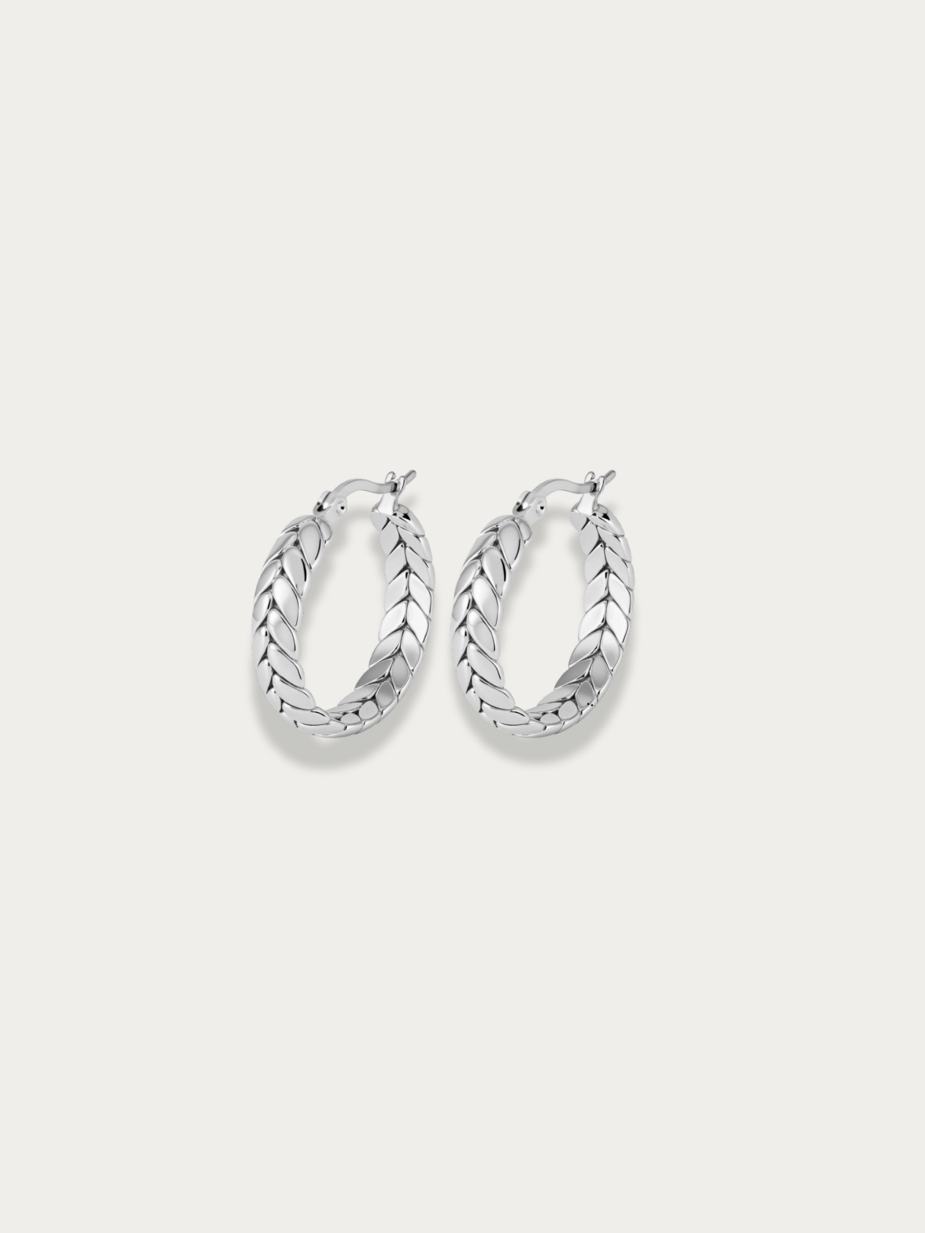lyla bold golden wheat hoop earrings