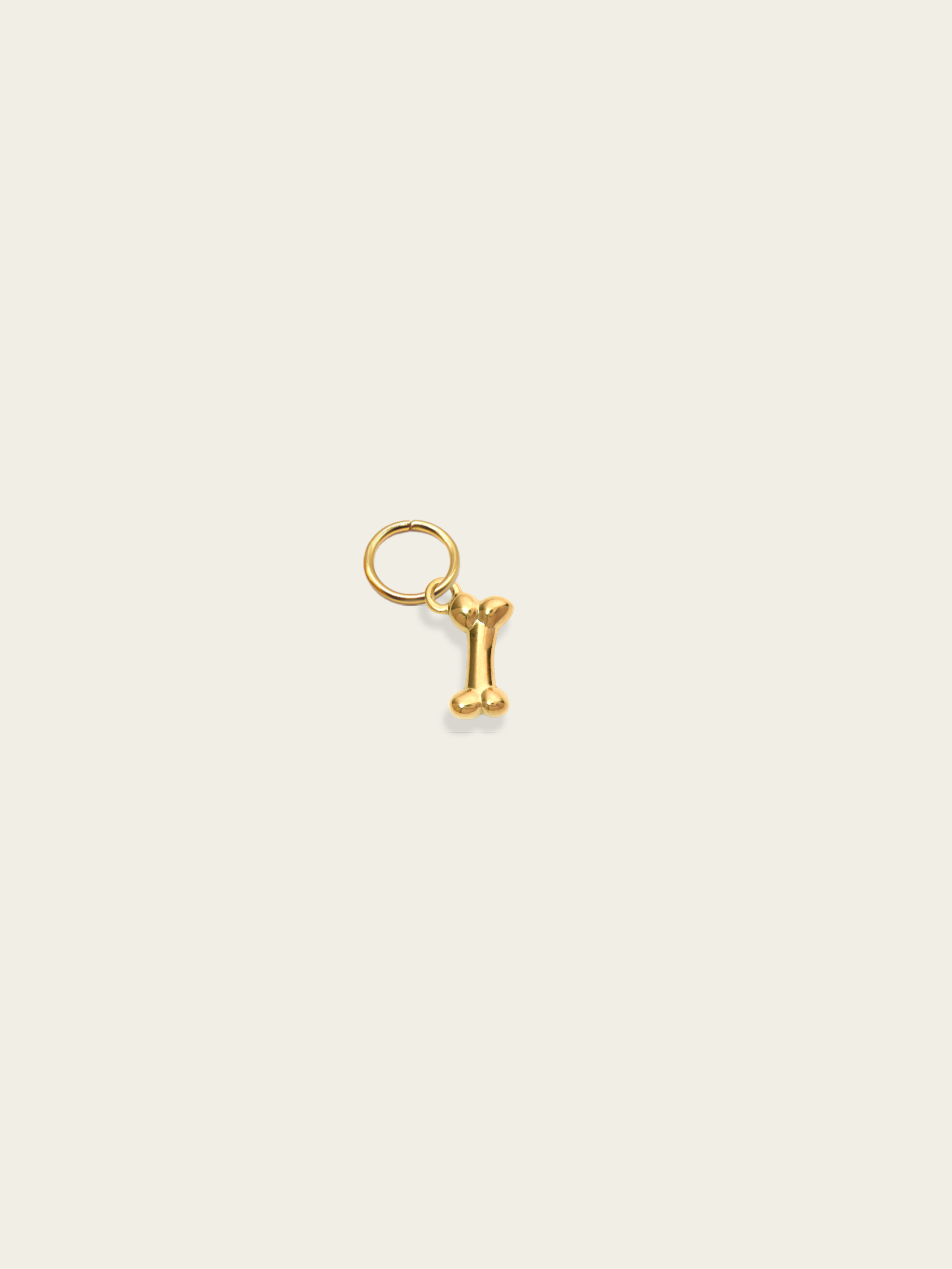 Mini bone charm 18K gold plated stainless steel DIY jewellery
