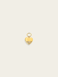 Mini half diamond charm 18K gold plated stainless steel DIY jewellery