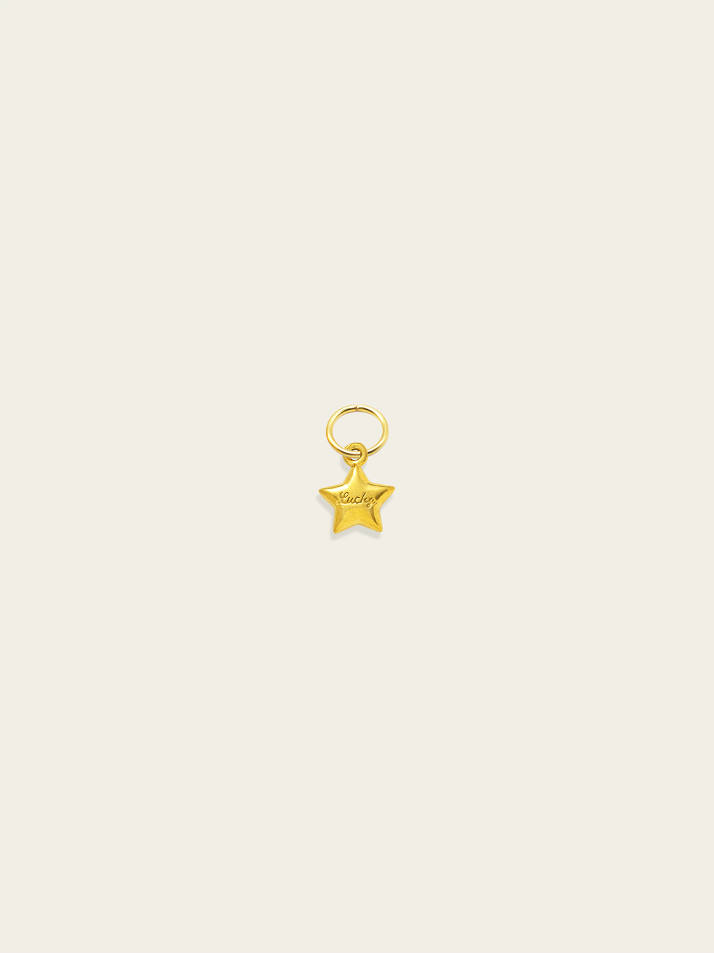 Mini lucky star charm 18K gold plated stainless steel
