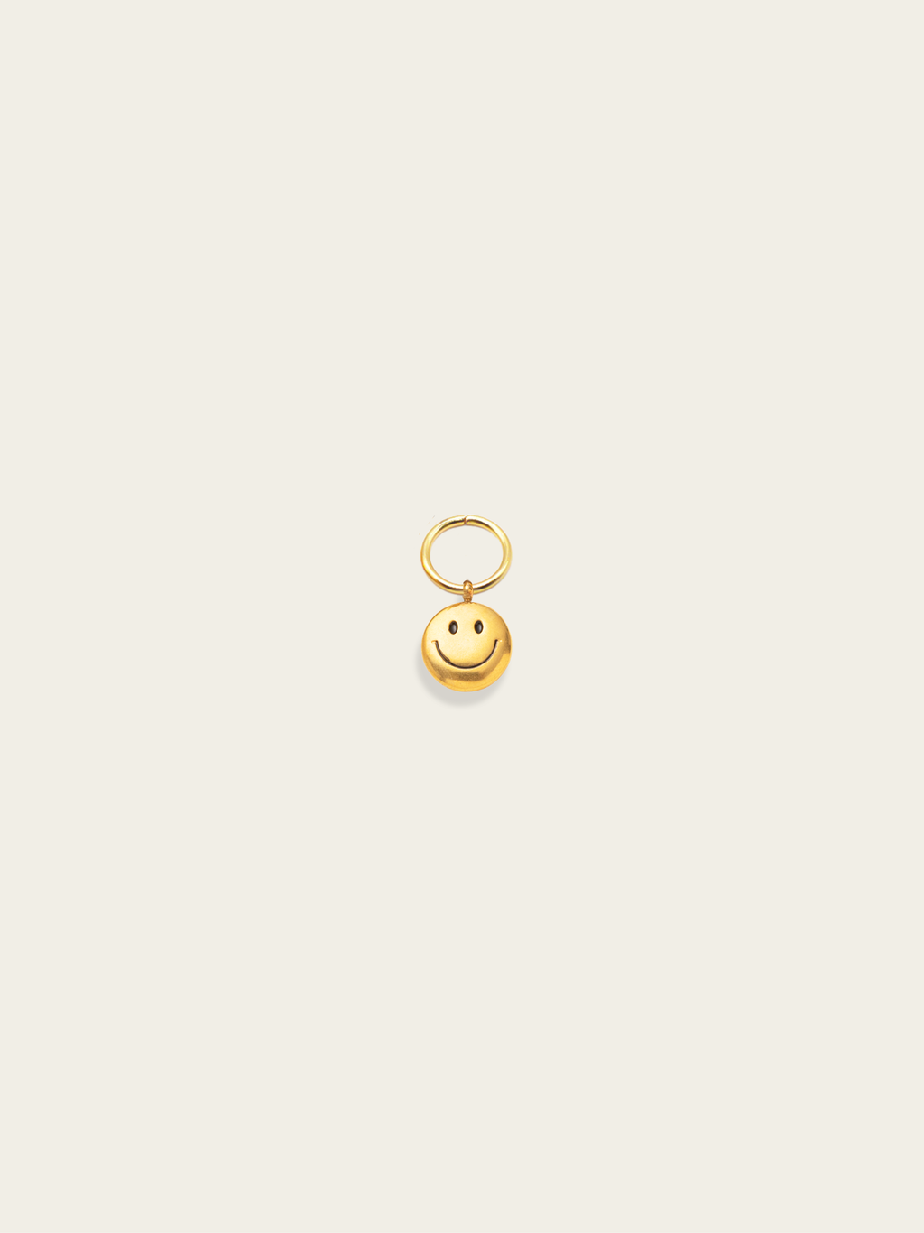 Mini smiley charm 18K gold plated stainless steel DIY jewellery