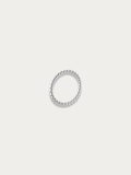 minimal dome bead ring titanium front view