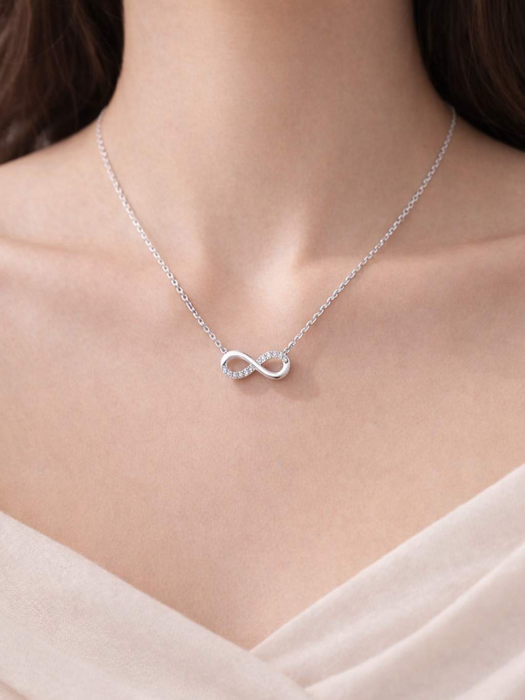 elegant minimalist infinity necklace daily wear