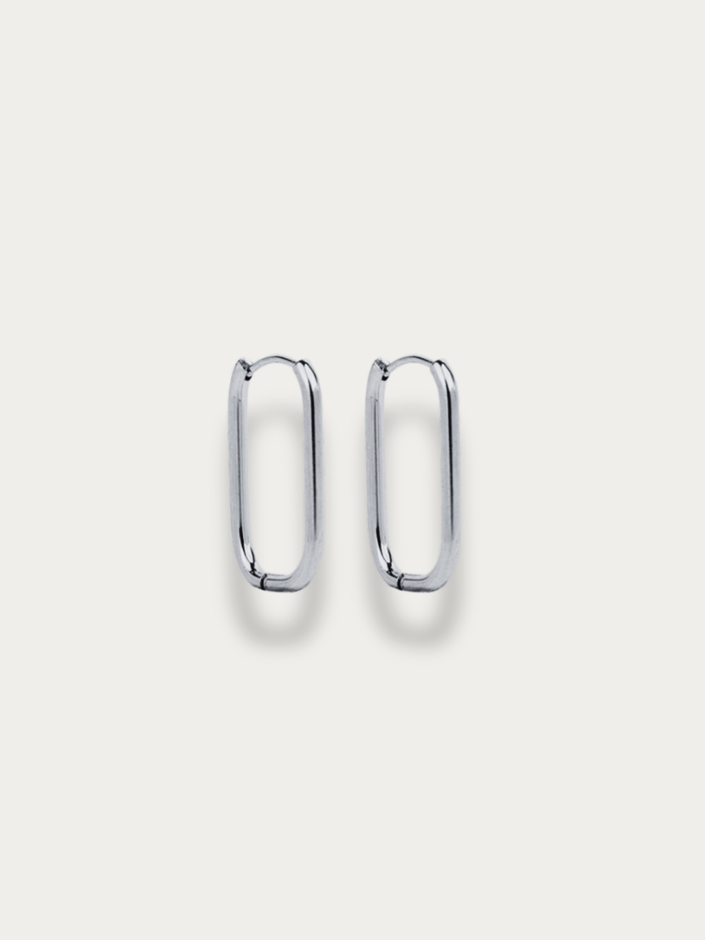 minimalist oval ear hoops modern styling