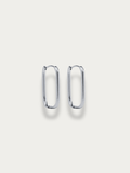 minimalist oval ear hoops modern styling