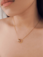 minimalist Roman numeral pendant necklace everyday wear