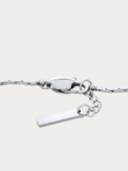 Close-up of Minimalist Wheat Chain Bracelet clasp