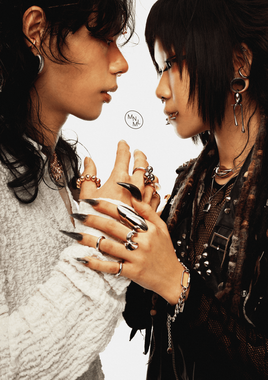 Male model wearing MNML Activist Engravable Link Chain Bracelet — bold men's bracelet Malaysia