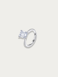 Alix Eternal Brilliance Ring with emerald-cut stone, 925 sterling silver