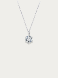 MNML Amélie Eternal Brilliance Necklace in 925 silver rhodium — front view, round CZ necklace Malaysia