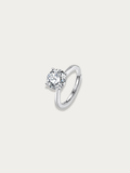 MNML Amélie Eternal Brilliance Ring Round Cut in 925 silver — front view, CZ solitaire ring Malaysia