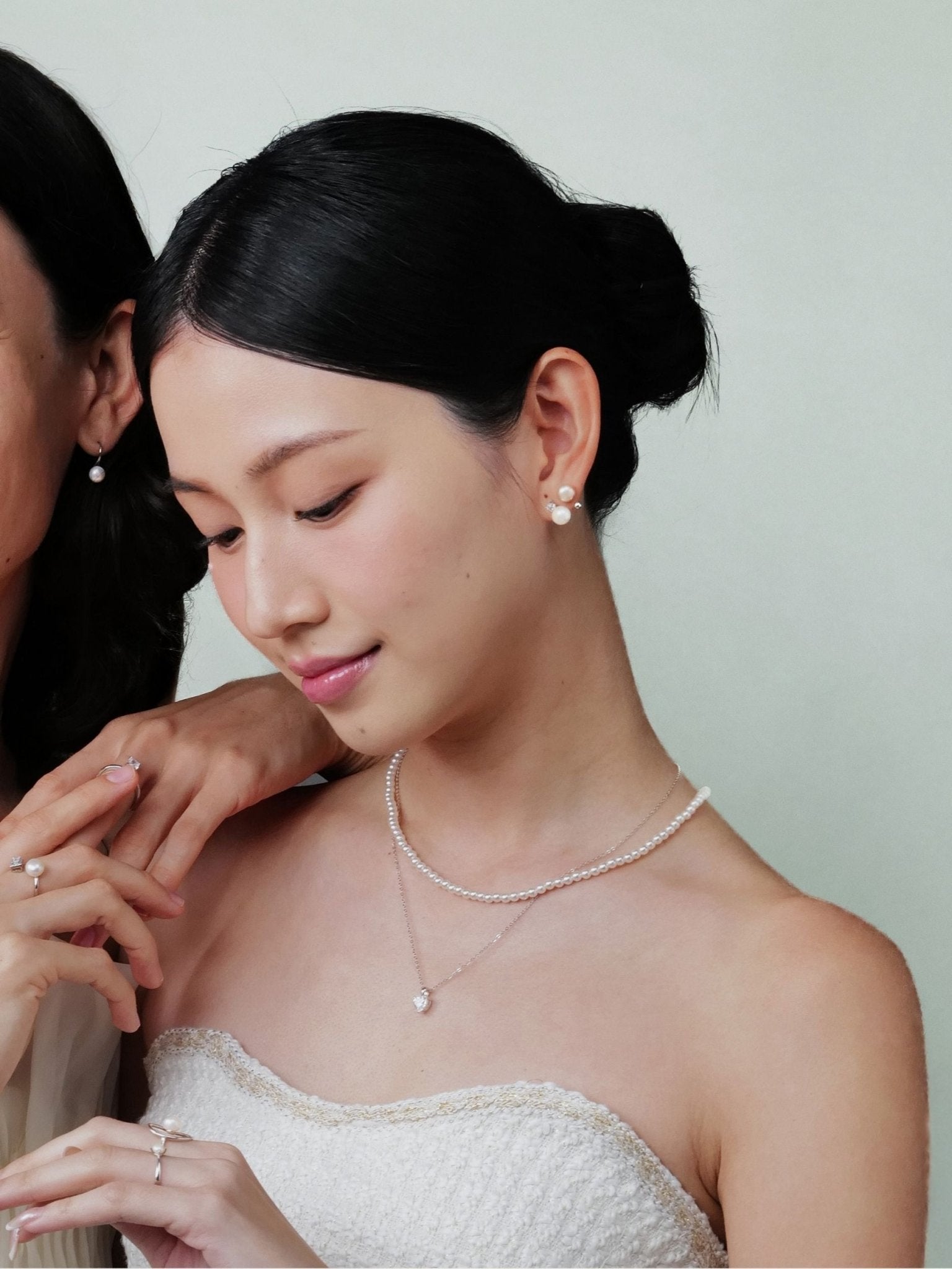 MNML Amoura Eternal Brilliance Necklace layered styling — heart CZ necklace everyday Malaysia