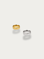 MNML Byul Minimalist Stacking Ring in silver and gold pair — two-tone stacking ring Malaysia