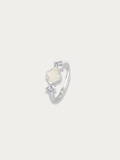 Celine Jade Clover Ring in 925 sterling silver