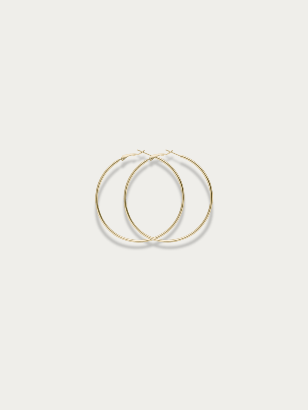 MNML Classic Thin Essential Hoop Earrings in stainless steel gold — gold thin hoop earrings Malaysia
