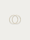 MNML Classic Thin Essential Hoop Earrings in stainless steel gold — gold thin hoop earrings Malaysia