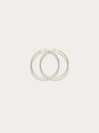 MNML Classic Thin Essential Hoop Earrings in stainless steel gold — gold thin hoop earrings Malaysia
