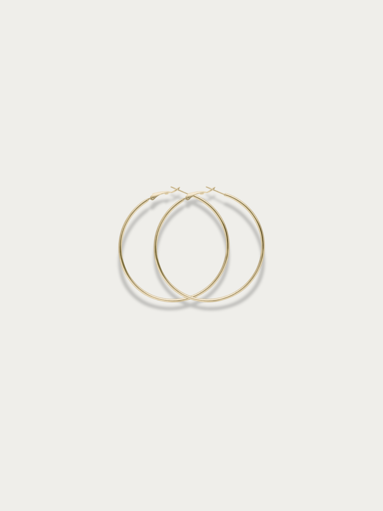 MNML Classic Thin Essential Hoop Earrings in stainless steel gold — gold thin hoop earrings Malaysia