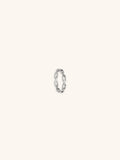 MNML Cleo Flat Chain Ring in titanium silver — front view, chain ring Malaysia