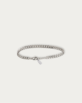MNML Colin Classic Curb Chain Bracelet in 316L steel silver — front view, curb chain bracelet Malaysia