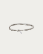 MNML Colin Classic Curb Chain Bracelet in 316L steel silver — front view, curb chain bracelet Malaysia