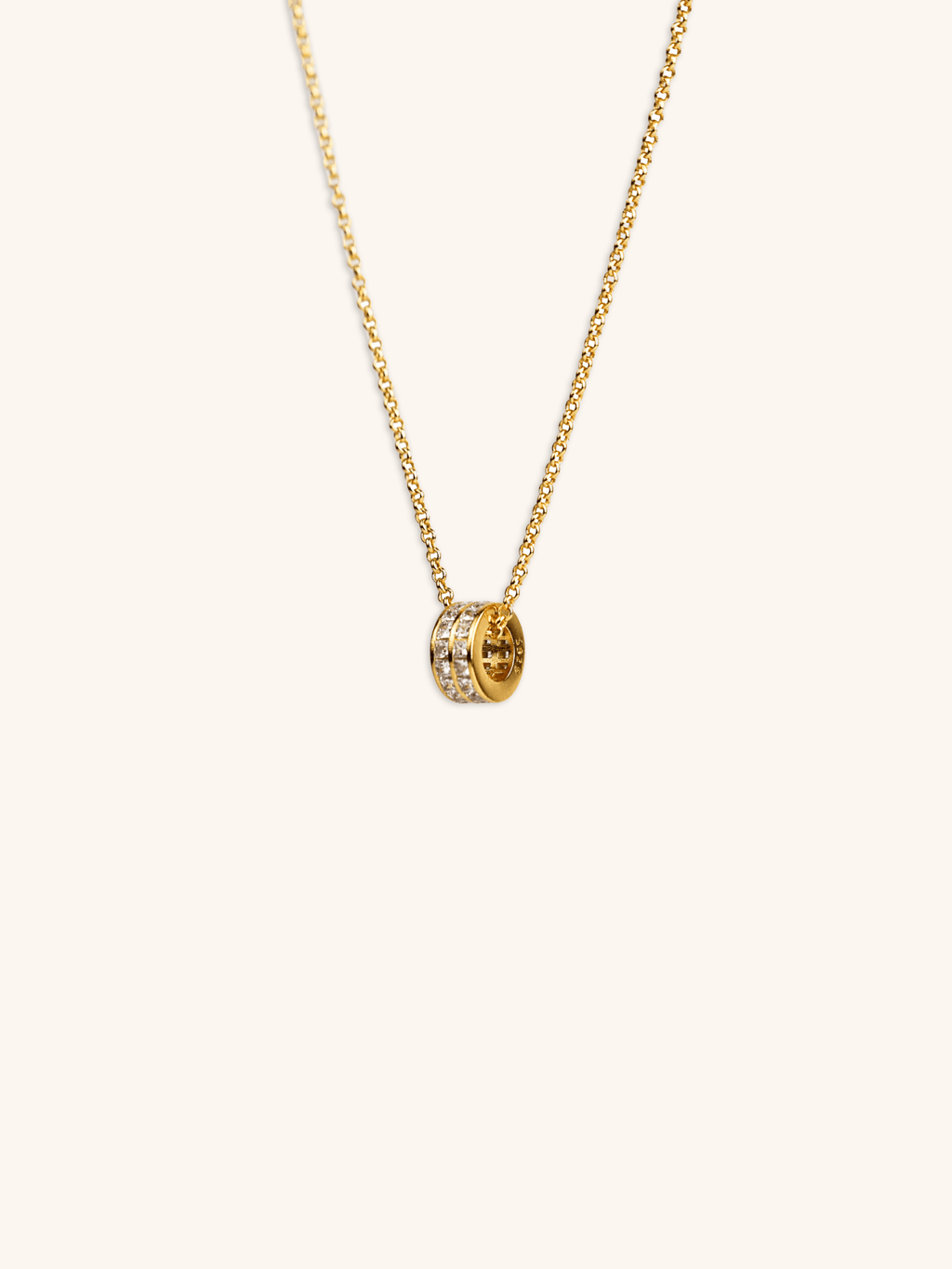 DANIELLE Rolling Stones Necklace in Gold finish