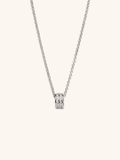 DANIELLE Rolling Stones Sterling Silver Necklace in Silver finish 