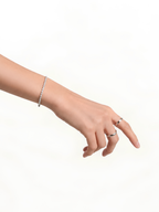 MNML Elements Classic Tennis Bracelet worn on wrist