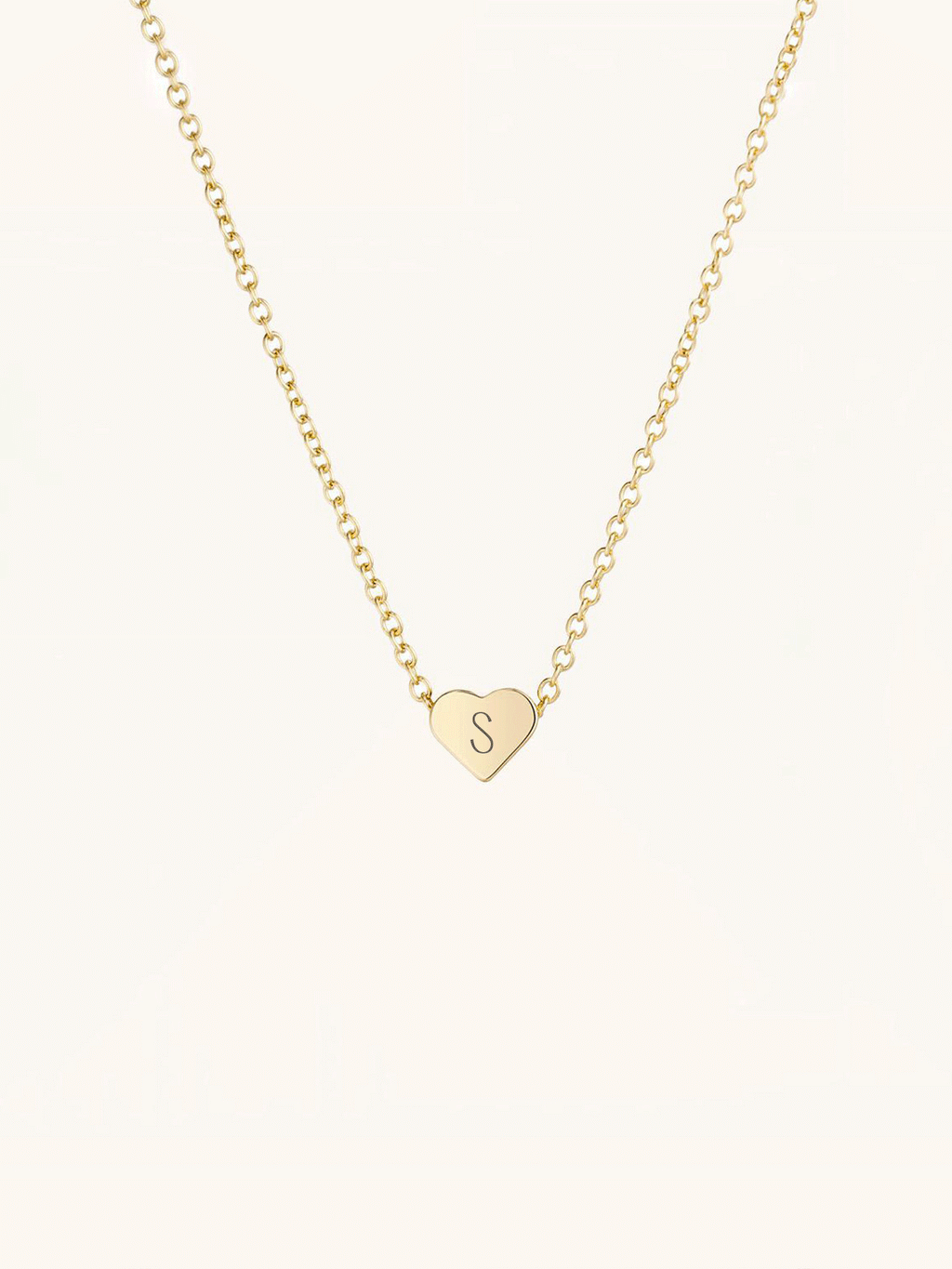 Erina Mini Heart Engravable Necklace - Minimalist Lab