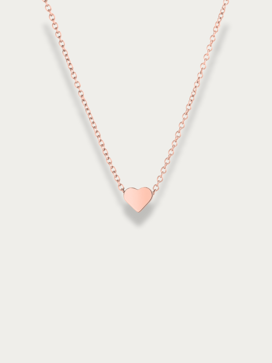 waterproof heart pendant necklace stainless steel