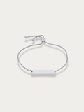 MNML Eterna Engravable Bar Bracelet in stainless steel silver — front view, bar bracelet Malaysia