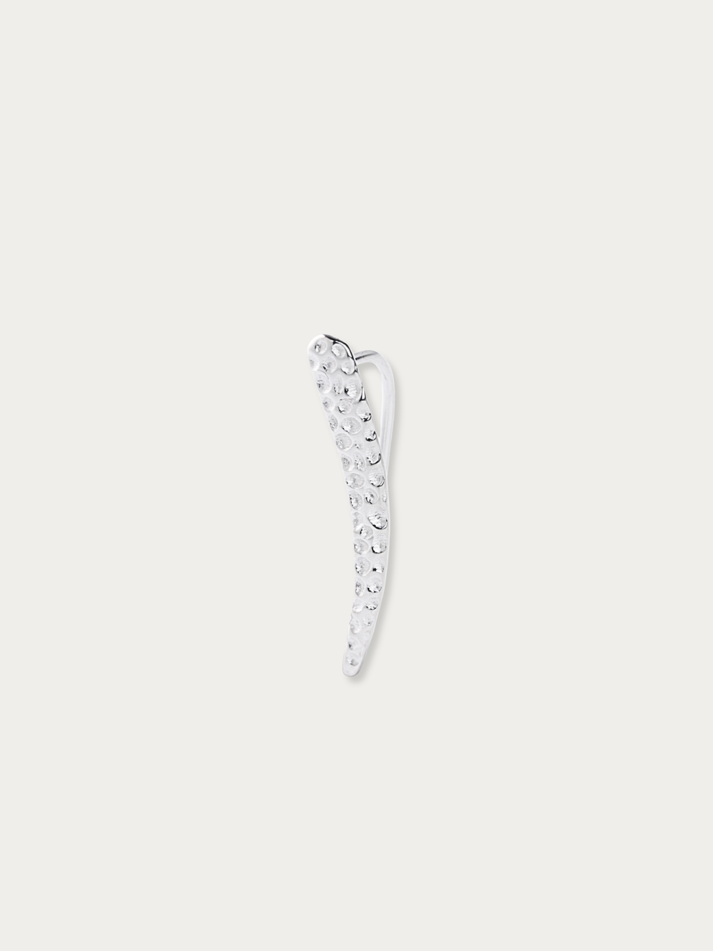 MNML Flow Threader in 925 silver — front view, ear climber threader earring Malaysia