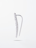 MNML Flow Threader worn ear profile — hammered ear crawler styling Malaysia