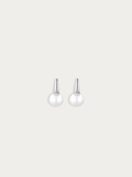 Pair of Iris Purepearl Earrings laid flat
