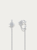 Close-up of celestial star motif on Kaia earrings