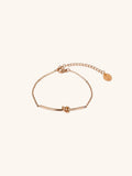 MNML Knot Bracelet in titanium rose gold — rose gold knot bracelet Malaysia