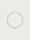 Lynette 1.2ct Moissanite Trio Tennis Bracelet in 925 sterling silver