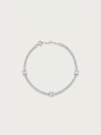 Lynette 1.2ct Moissanite Trio Tennis Bracelet in 925 sterling silver