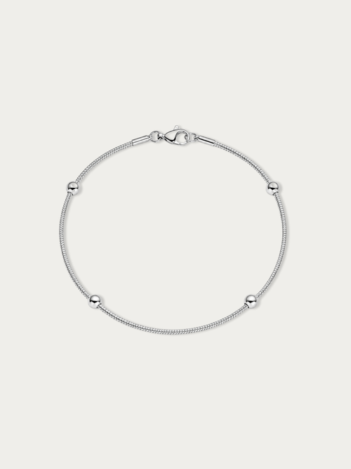 MNML Minimalist Men's Bold Satellite Bracelet in stainless steel — front view, men's bracelet Malaysia