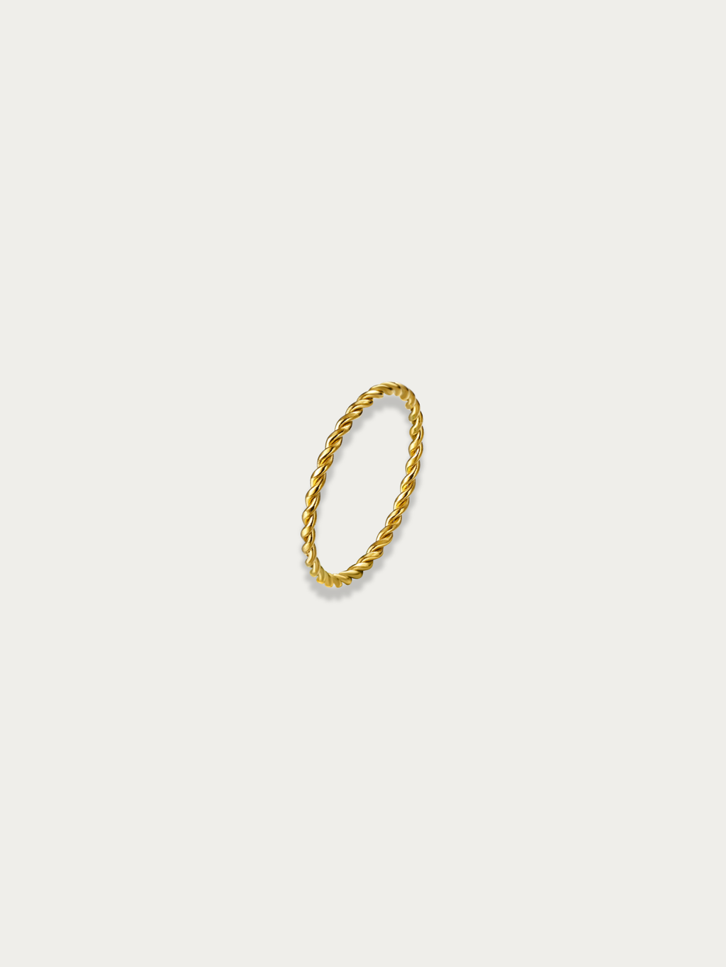 MNML Minimal Lightweight Twist Stack Ring in stainless steel silver — front view, twist ring Malaysia