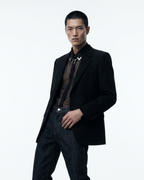 Male model wearing MNML Minimalist Macro Box Chain Bracelet 19cm — men's box chain bracelet Malaysia