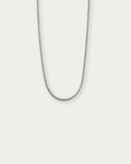 MNML Minimalist Macro Snake Chain Necklace in stainless steel silver — front view, snake chain necklace Malaysia