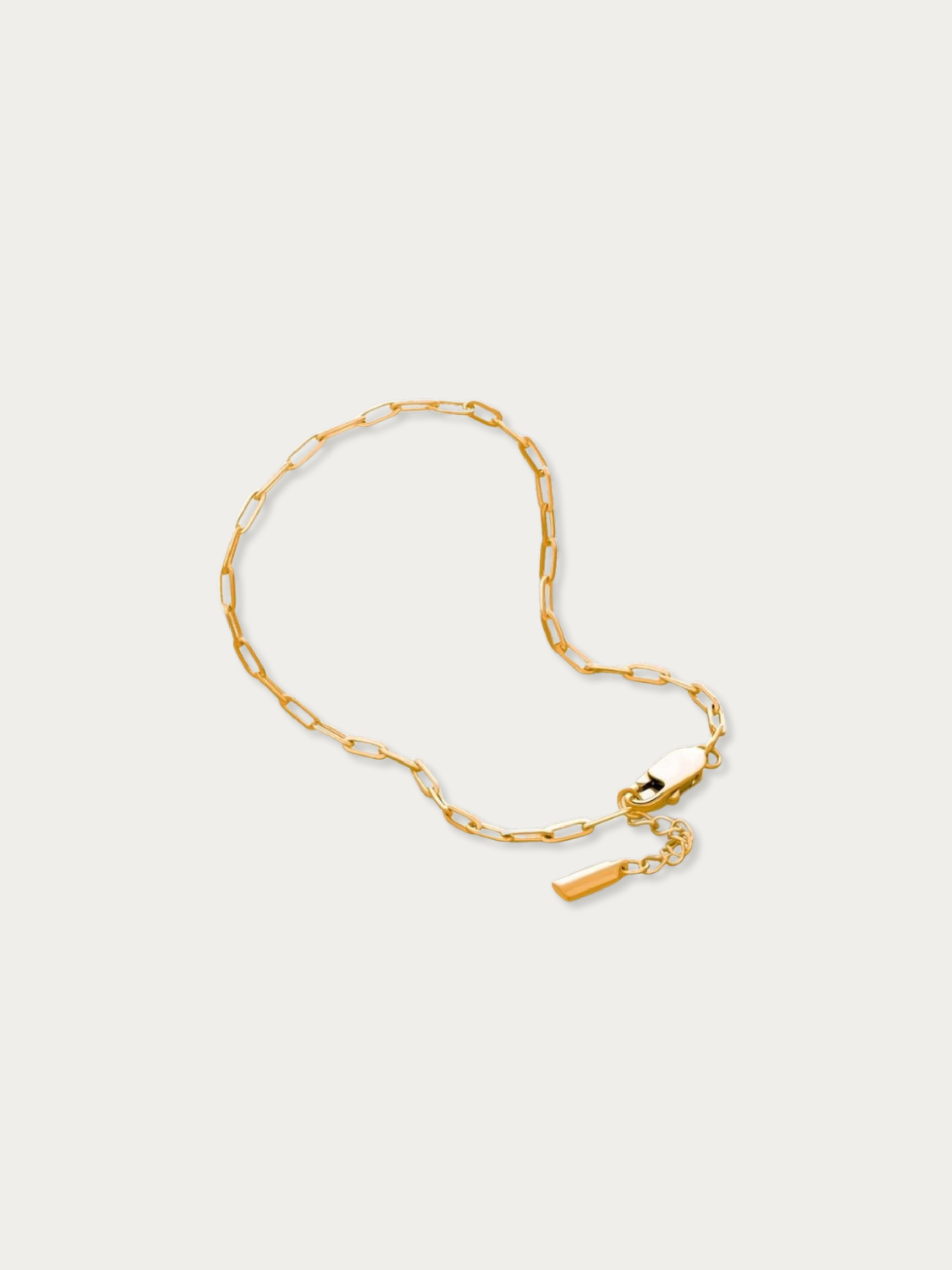 MNML Minimalist Paperclip Chain Bracelet in titanium gold — gold paperclip chain bracelet Malaysia