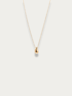 MNML Minimalist Teardrop Necklace in stainless steel gold — gold teardrop pendant necklace Malaysia