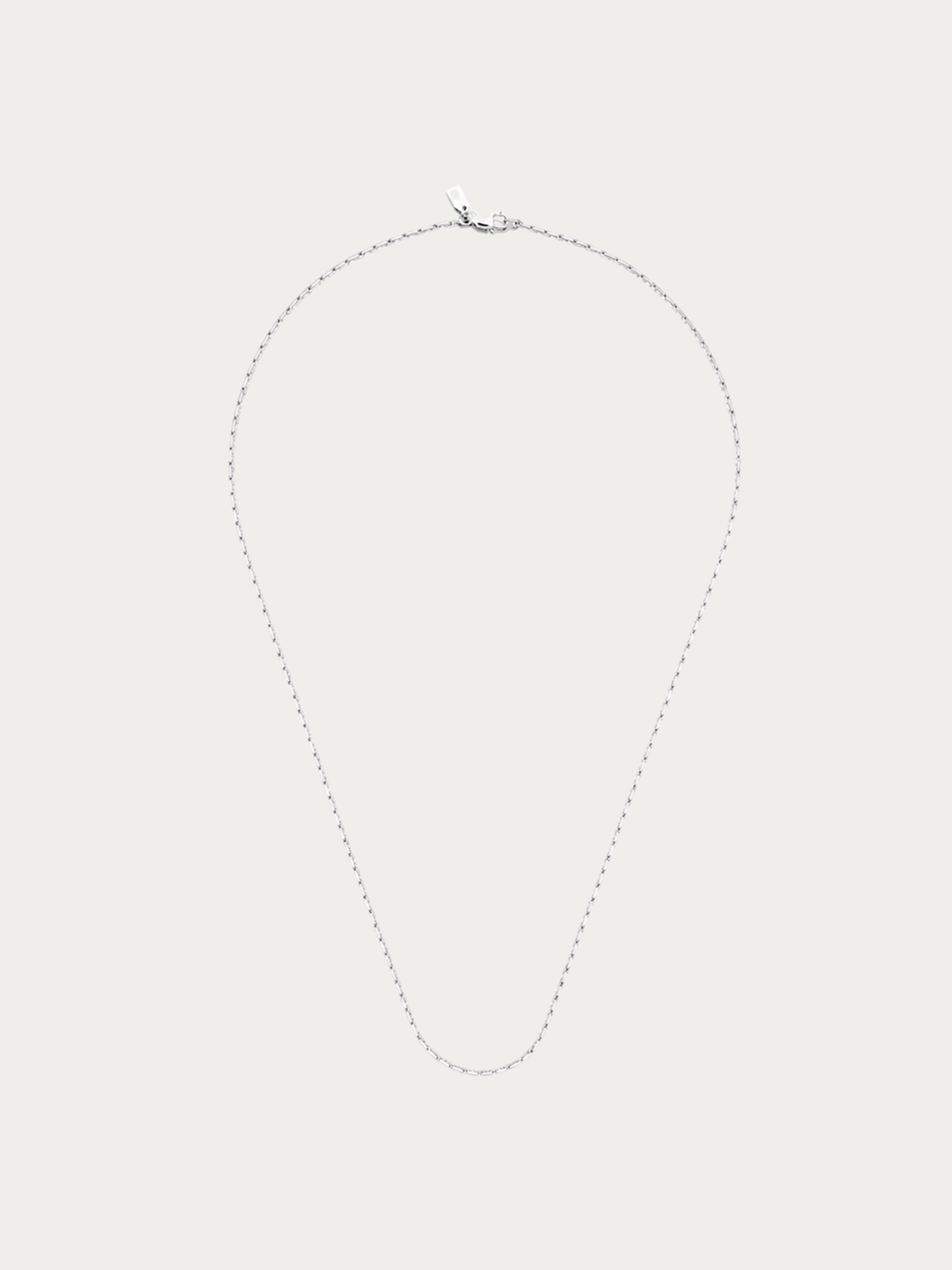 MNML Minimalist Wheat Chain Necklace in 316L stainless steel — front view, wheat chain necklace Malaysia