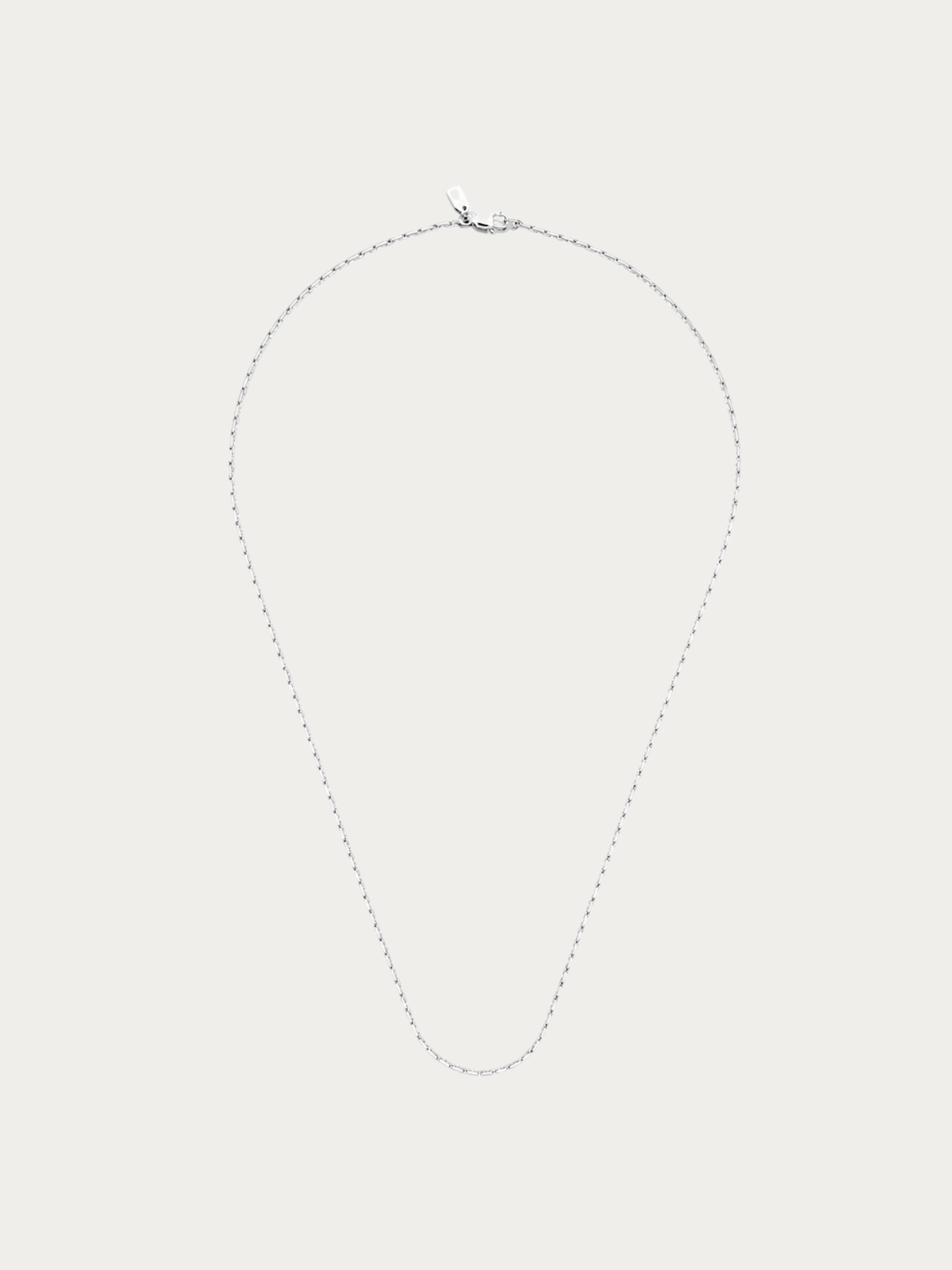 MNML Minimalist Wheat Chain Necklace in 316L stainless steel — front view, wheat chain necklace Malaysia