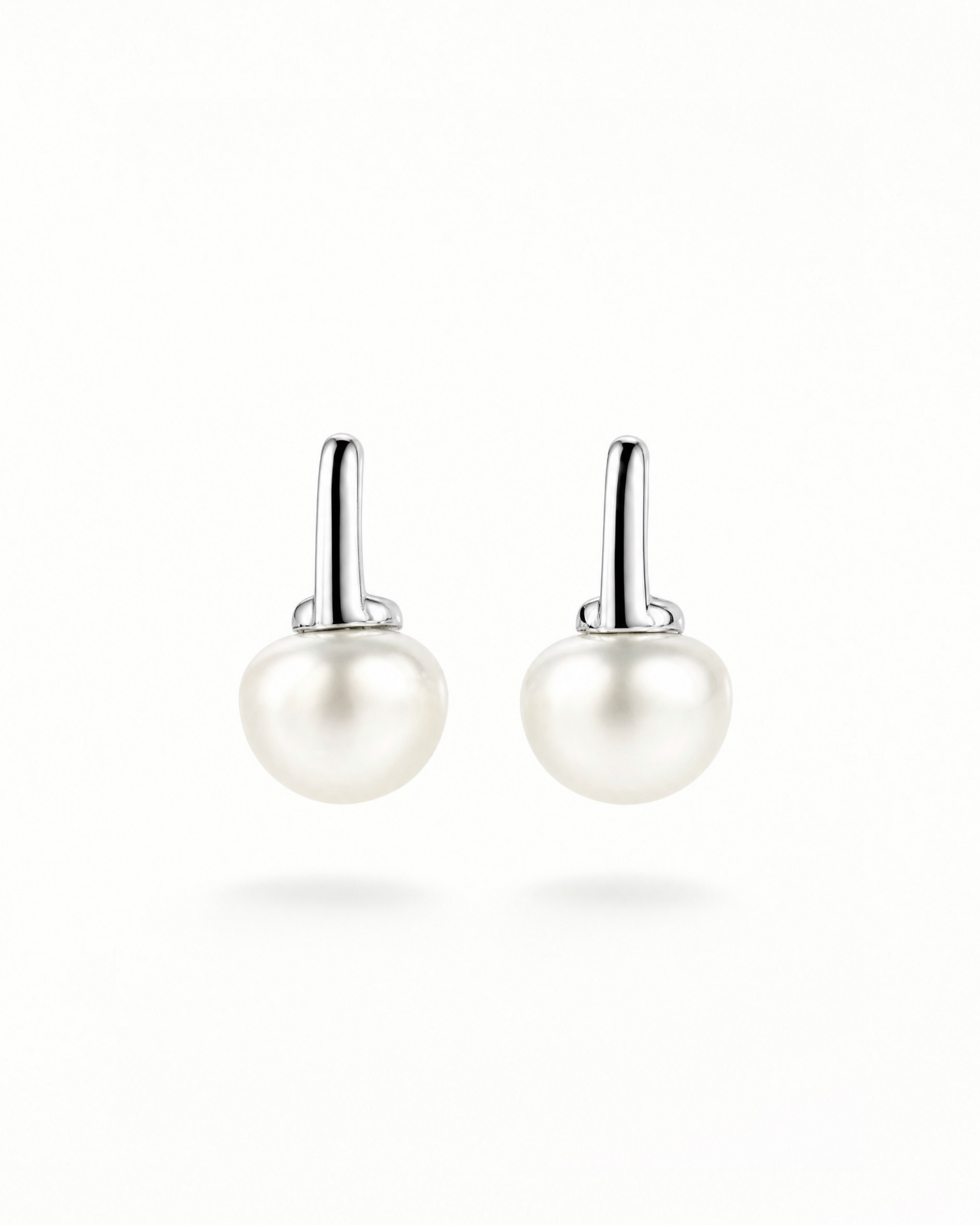 Miyu Minimalist Freshwater Pearl Drop Stud Earrings in 925 sterling silver 
