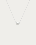 Rika Minimalist Freshwater Pearl Necklace on fine snake chain, 925 sterling silver 