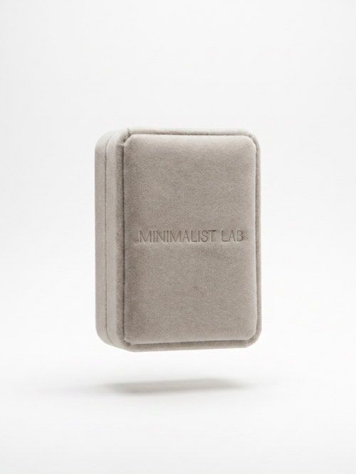 MNML Signature Case closed, showing embossed Minimalist Lab branding 